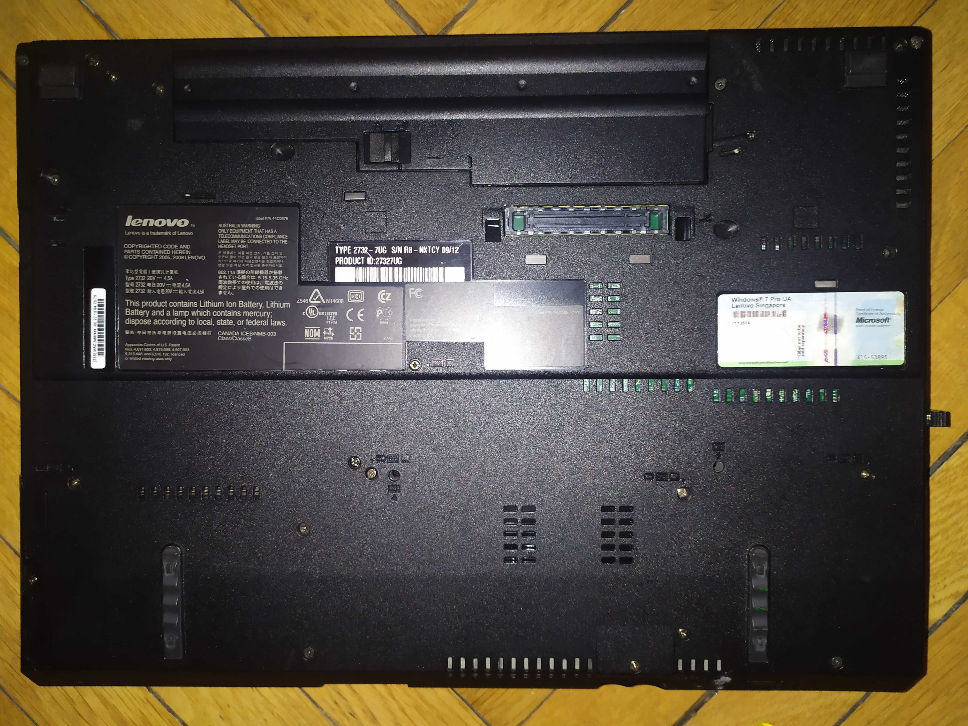 Laptop 15 Lenovo ThinkPad R500 vPro IP ATI HD HDMI Win 7 10 SSD