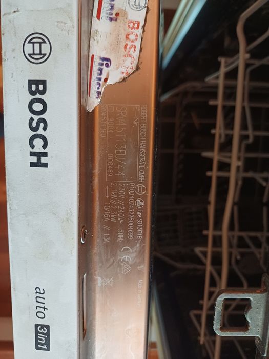 Zmywarka Bosch 45cm do zabudowy.