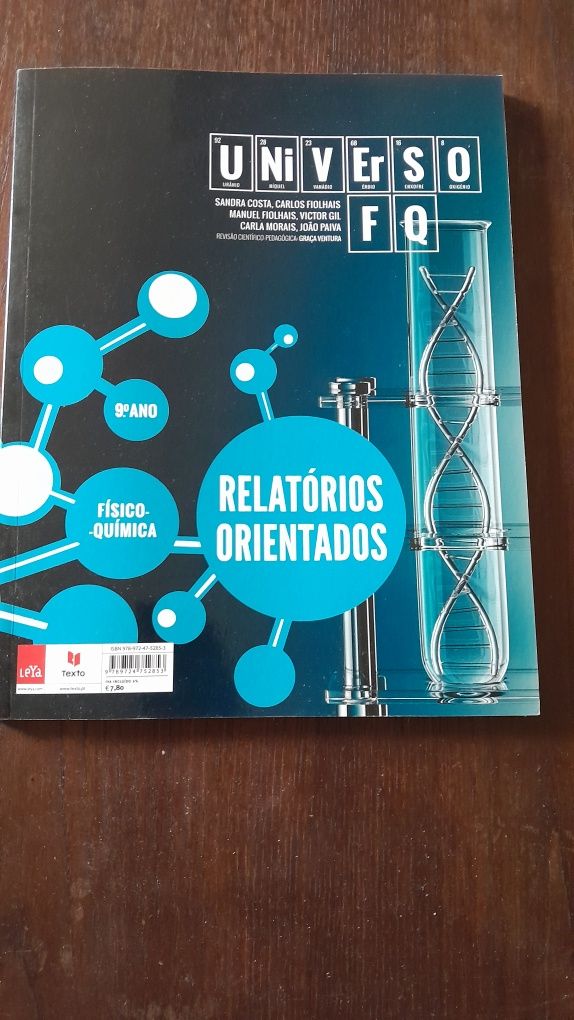 Caderno de atividades e relatórios orientados Universo FQ 9.° ano