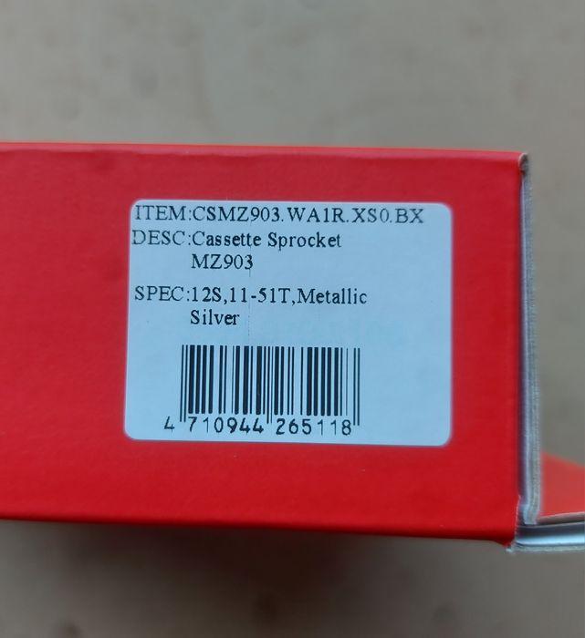 Cassete SunRace CSMZ903  12v