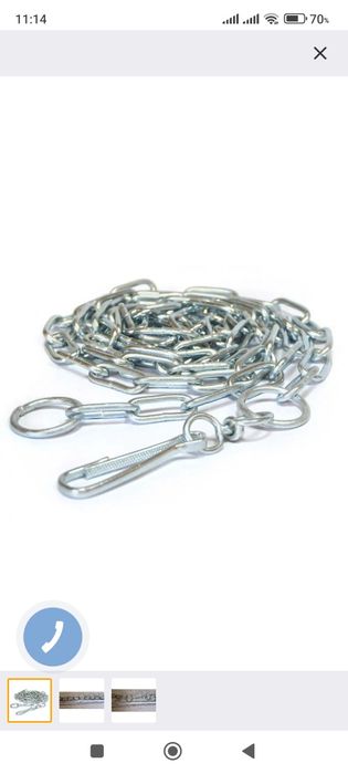 Продам ланцюг з карабінами .