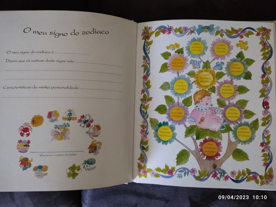 O meu bebê. Faça a sua historia