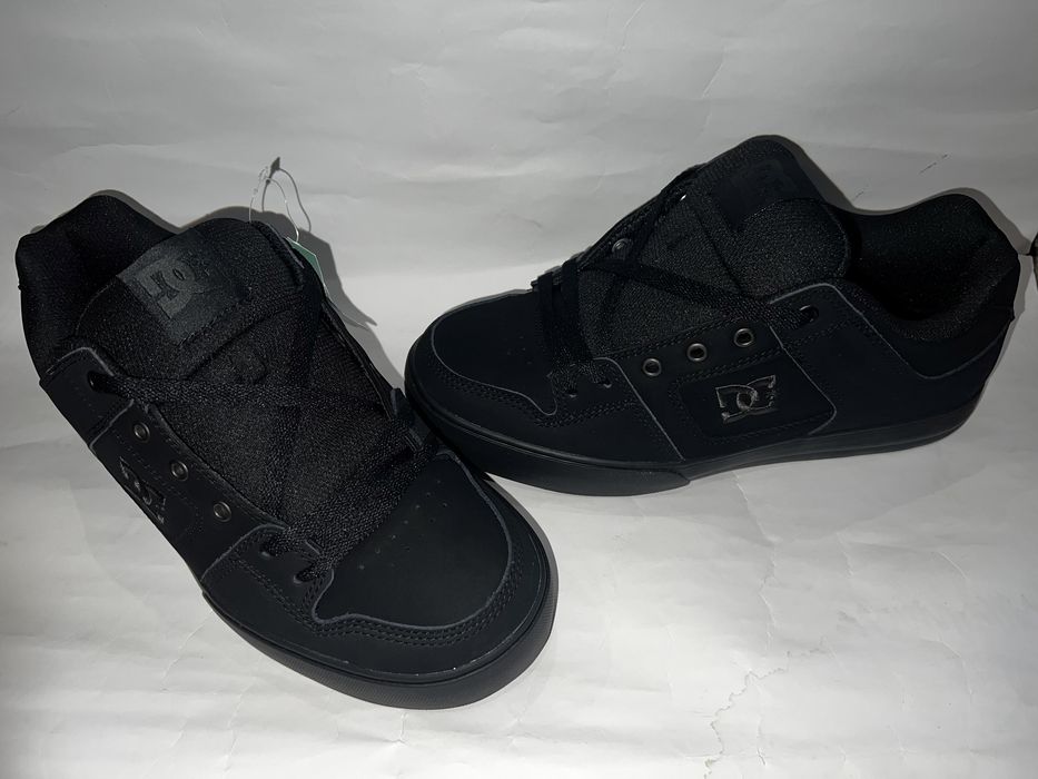 Шкіряні кеди Dc shoes 42,5 ус. 27,5 Pure кеды чорні