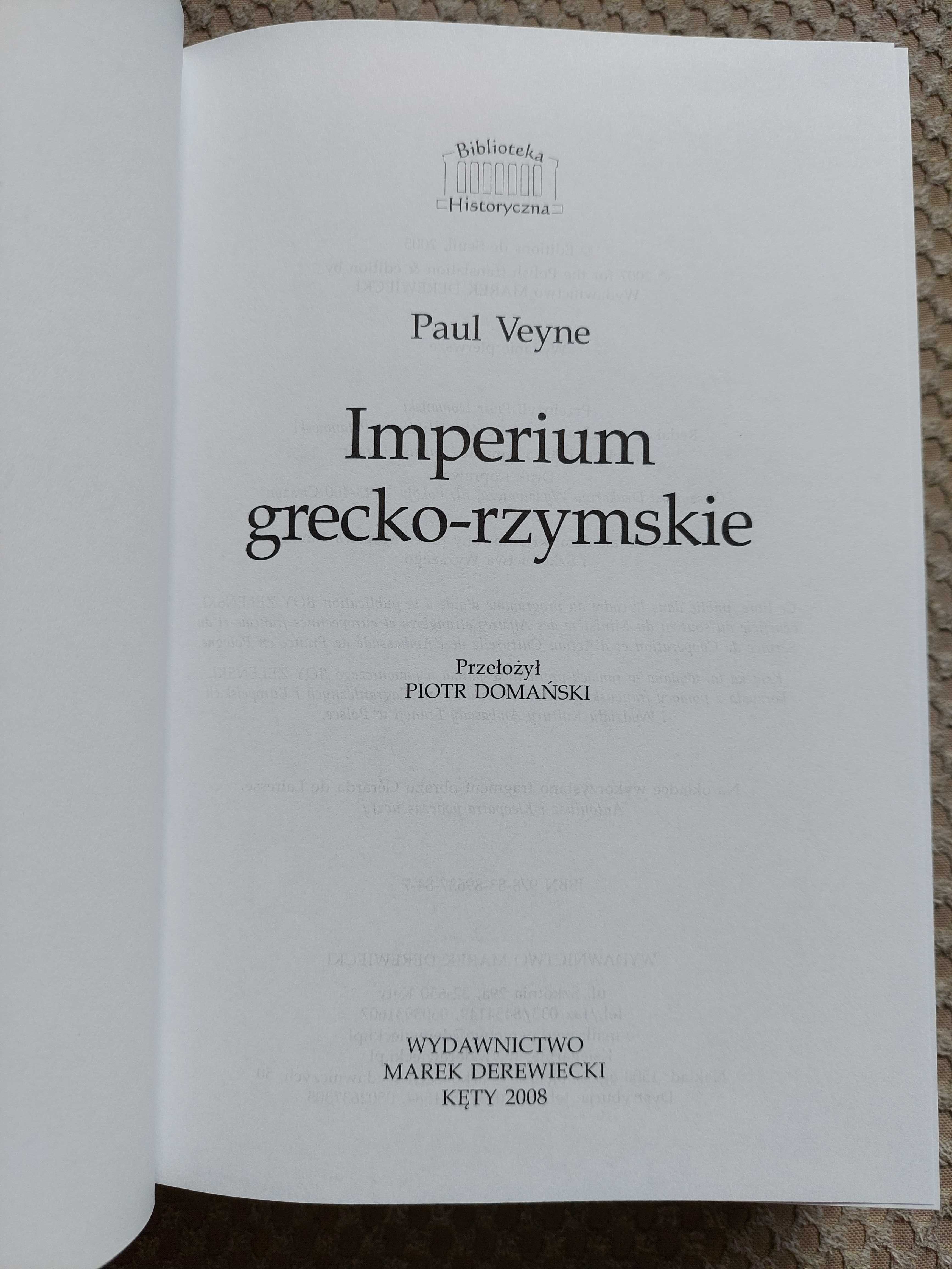 nowa! "Imperium grecko-rzymskie" Paul Veyne