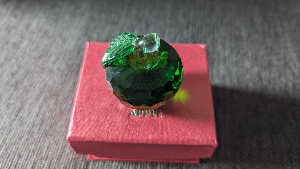 [Novo] Pisa Papel Vidro Cristal K9 Forma Maçã