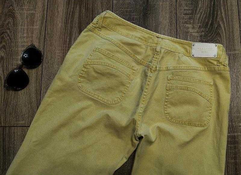 Weekend max mara прямые джинсы желто-горчичного цвета
