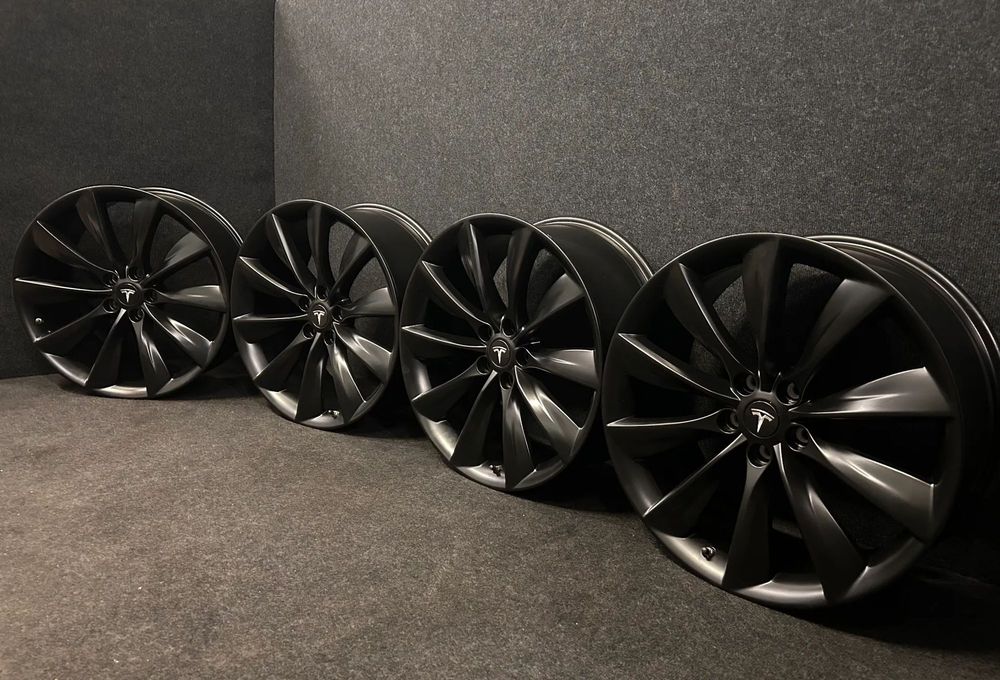 Alufelgi Tesla Model S Turbina 21 cali 5x120 4szt. Dwie szerokości z czujnikami! Ładne!