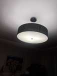 Lampa sufitowa Nowodvorski - materiałowa + szkło