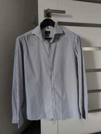 Niebiesko biała koszula w paski męska Jake*s 41/42 Slim Fit