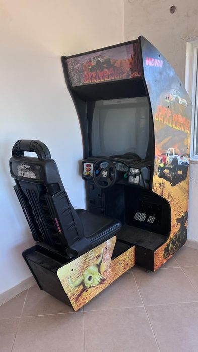 Máquina de jogo, arcade de corrida, OffRoad challenge original