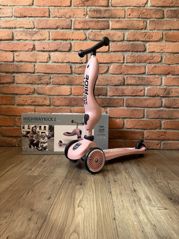 Hulajnoga Scoot and Ride Highwaykick 1 różowa, stan BDB, pudełko