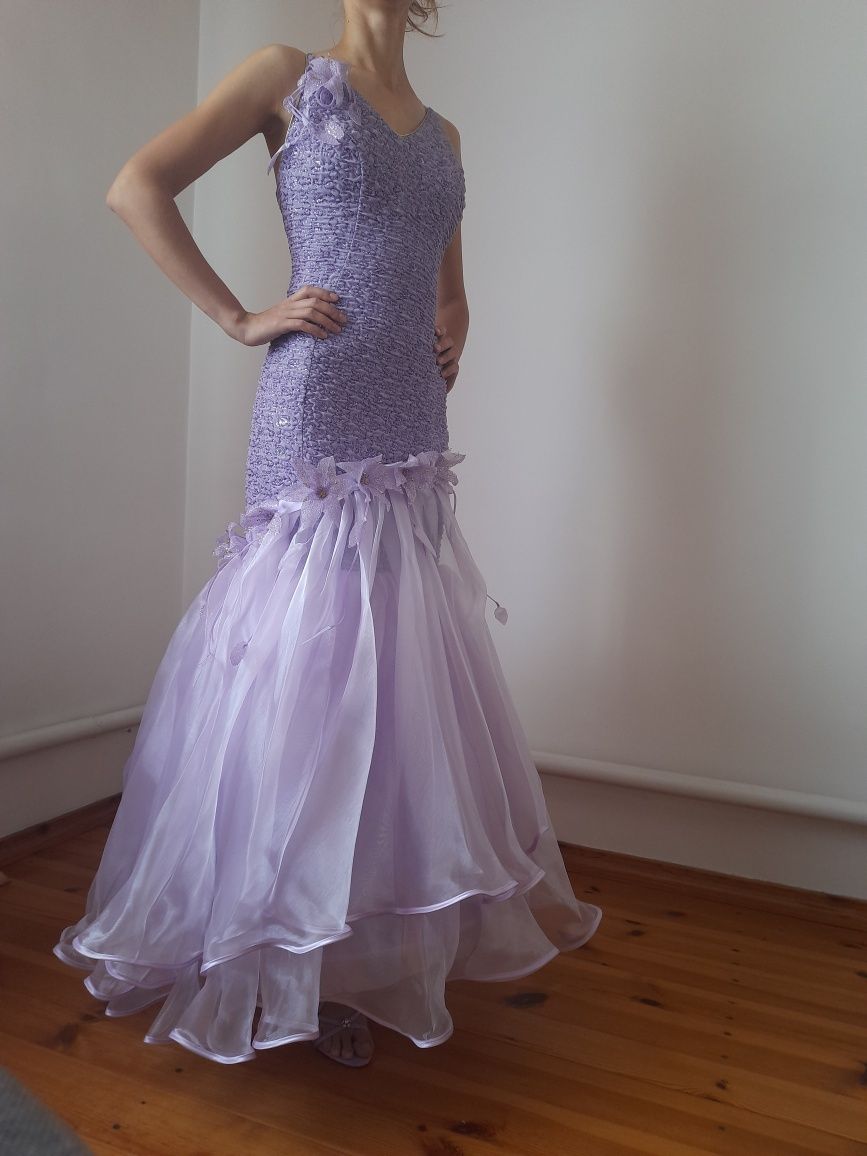 Фіолетова пишна сукня на випускний, весілля, виступ, для принцеси