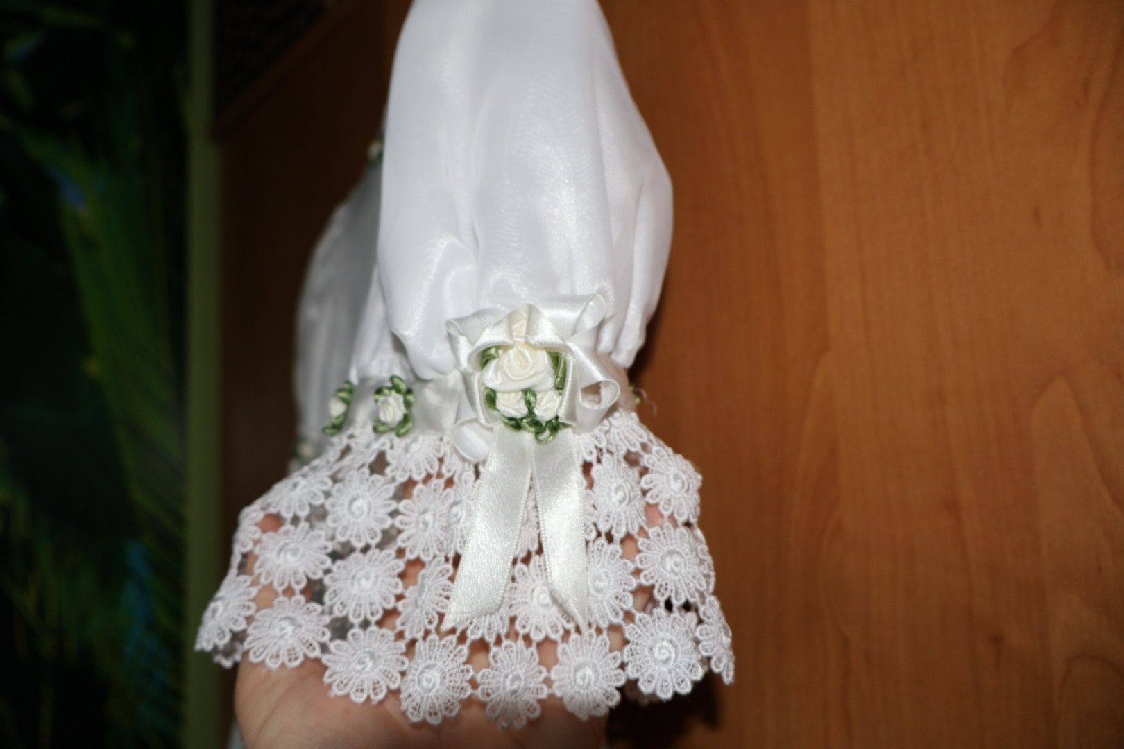 Sukienka w stylu BOHO biała/ ecrue