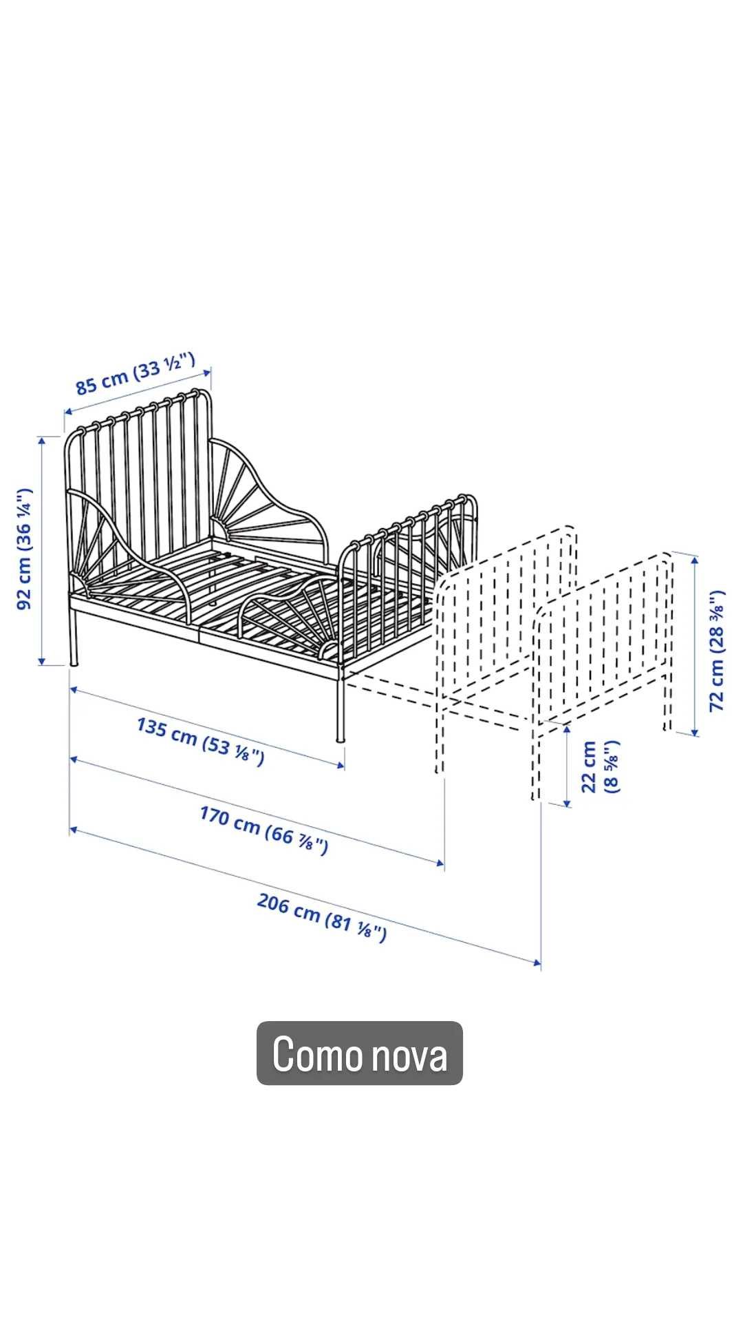 Cama de crianca ikea branca