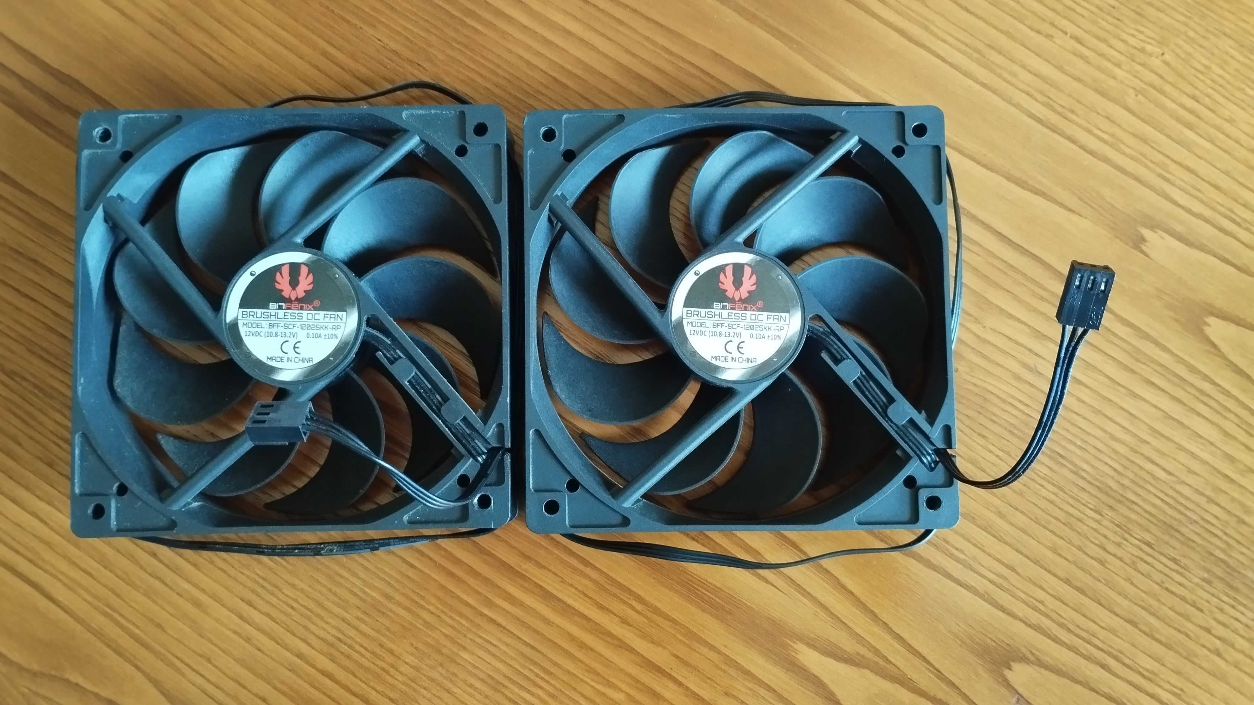 Ventoinhas dois ventiladores computador 120mm em muito bom estado