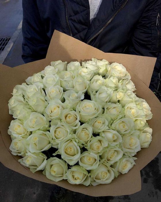 Букет, красных роз, 55 роз - акция! Цветы Днепр, доставка цветов