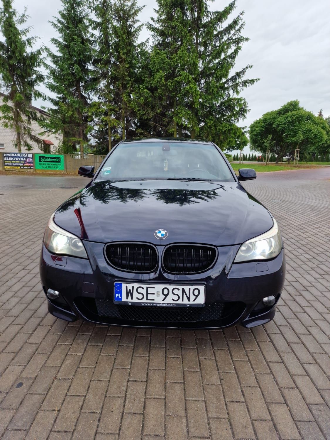 Bmw Serii 5 E60 535D M PAKIET 272km Czarna Podsufitka Duża nawigacja