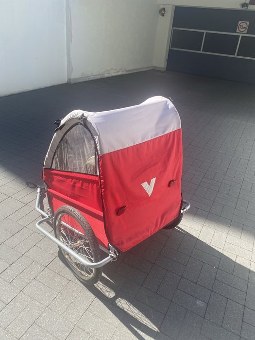 Przyczepka rowerowa dla dzieci, Riksza do roweru, wózek rowerowy