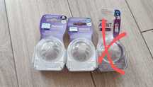 4 szt nowe smoczki do butelek Philips Avent