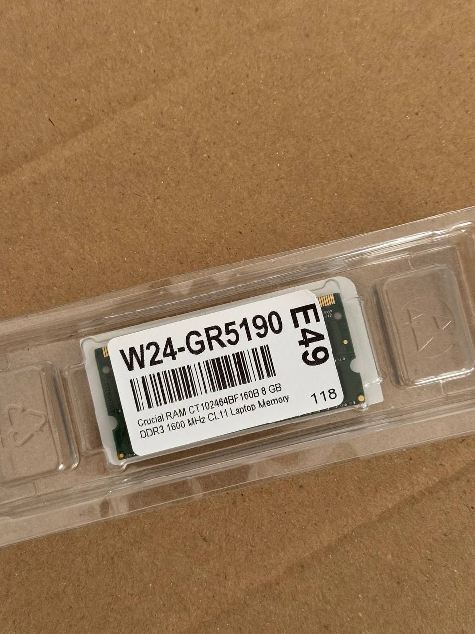 Оперативна памʼять Crucial DDR3 SODIMM 8GB 1600 MHz CL11