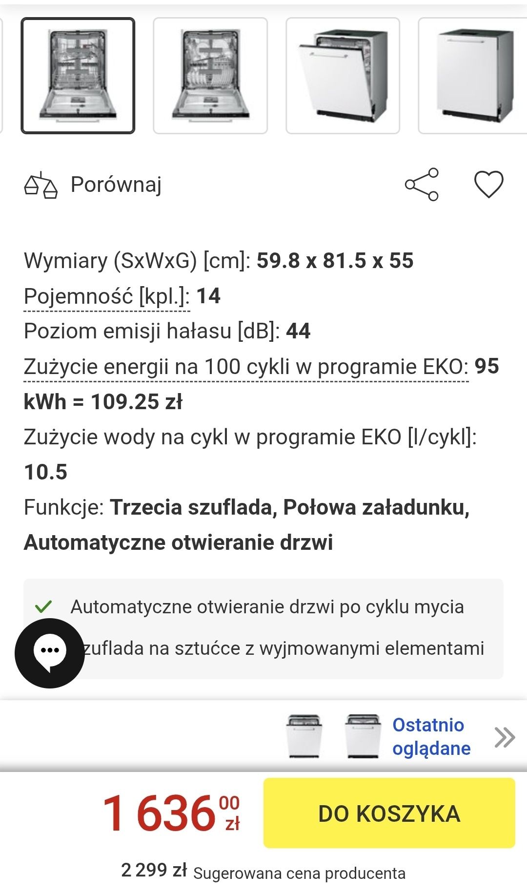 Sprzedam zmywarkę Samsung 60 cm
