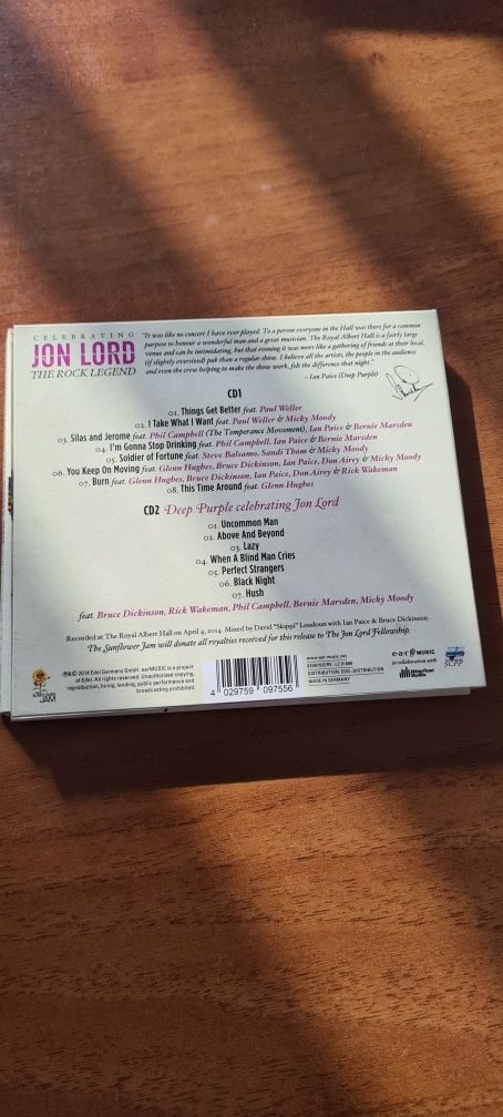 Jon Lord - The Rock Legend 2CD