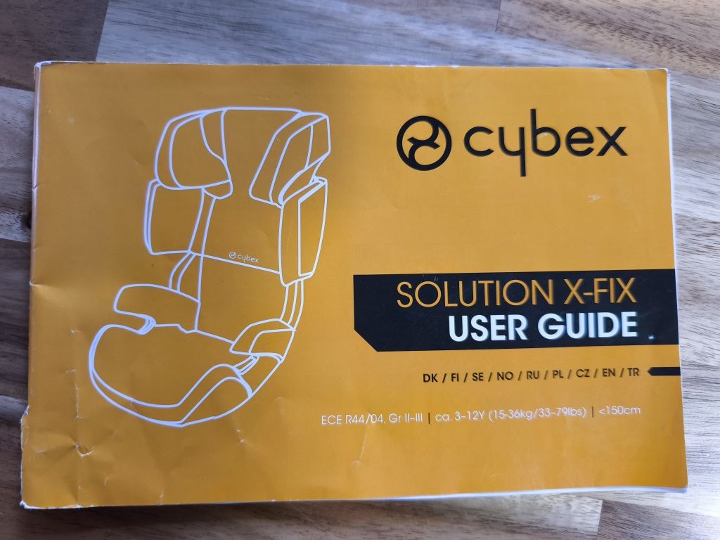 Fotelik Foteliki samochodowe 2 sztuki CYBEX Isofix 3-12 lat, 15-36 kg