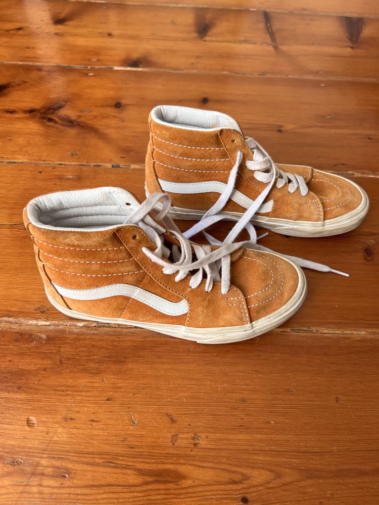 Ténis Vans bota cor de laranja tamanho 37
