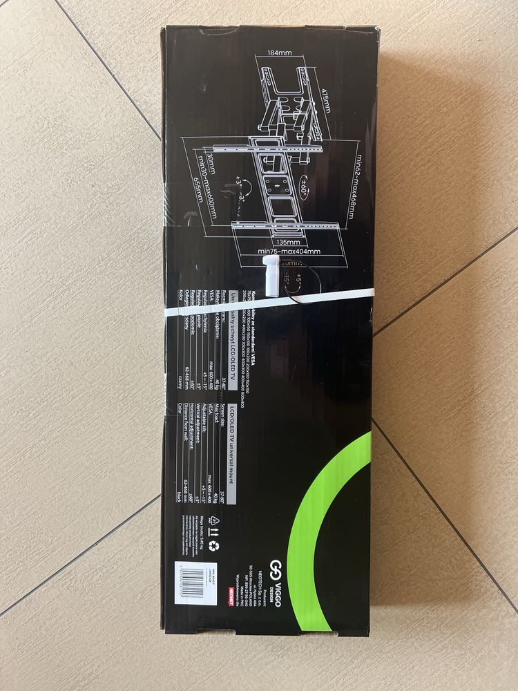 Uchwyt VIGGO DESIGN WML-8040-F 37-80 Cali Ramieniowy 40kg