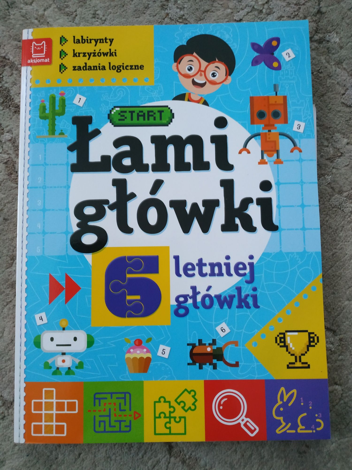 Książka - Łamigłówki 6- letniej główki