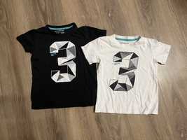 Dwa tshirty koszulki 3 latka 3 roczek trzecie urodziny bliźnięta