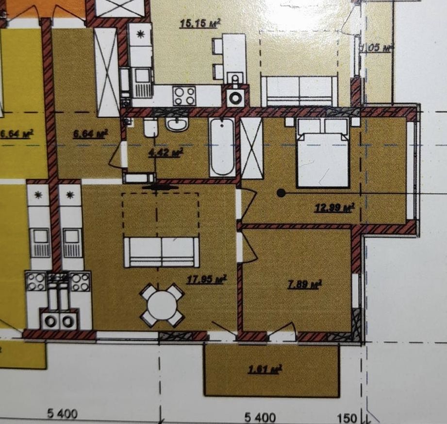 Продаж 2-кімнатної квартири у ЖК Б4, Новий район