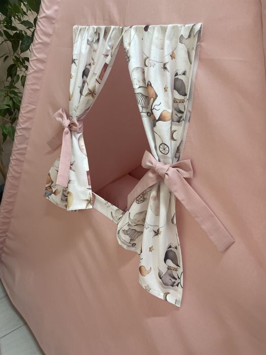 Вігвам, палки до вігвама, фіксатор, подушечка, килимок до вігвама