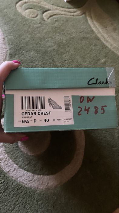 Туфлі Clarks  лодочки 39,5 розмір
