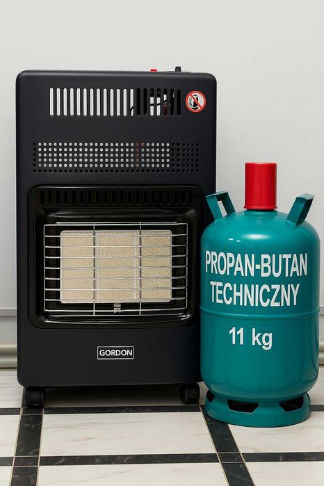 Портативний газовий обігрівач 4200 Вт + шланг + редуктор Польща