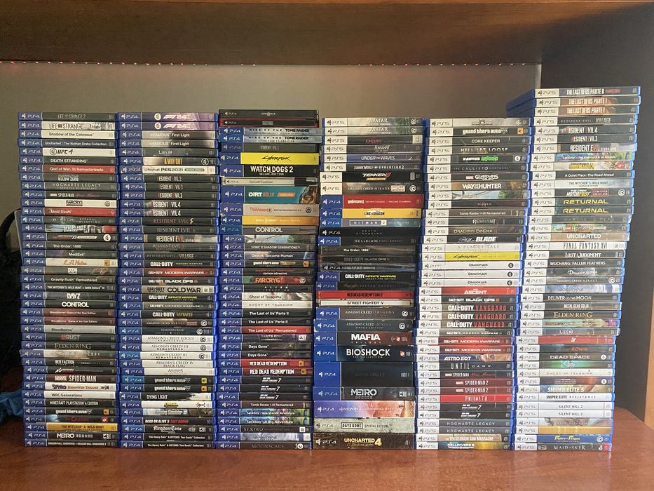 Lote de jogos PS4 e PS5