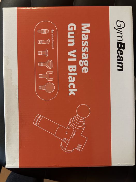 Пістолет для масажу VI чорний GymBeam