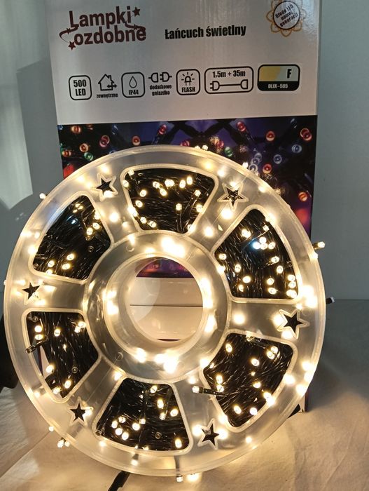 Lampki zewnątrz 500 LED