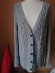 Sweter kardigan Gap XL 42  40% Bawełna Cotton szary basic sale