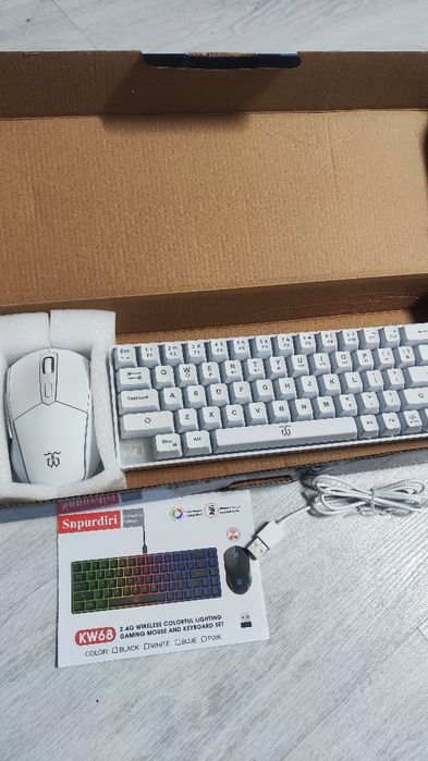 Комплект бездротовий клавіатура та миша Snpurdiri KW68