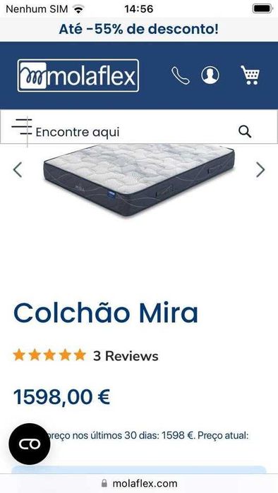 Colchão Molaflex Mira - Novo