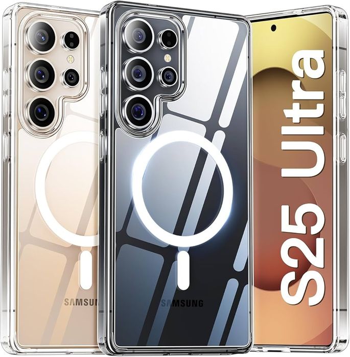 Чехол JUESHITUO для Samsung S25 Ultra с MagSafe + стекло