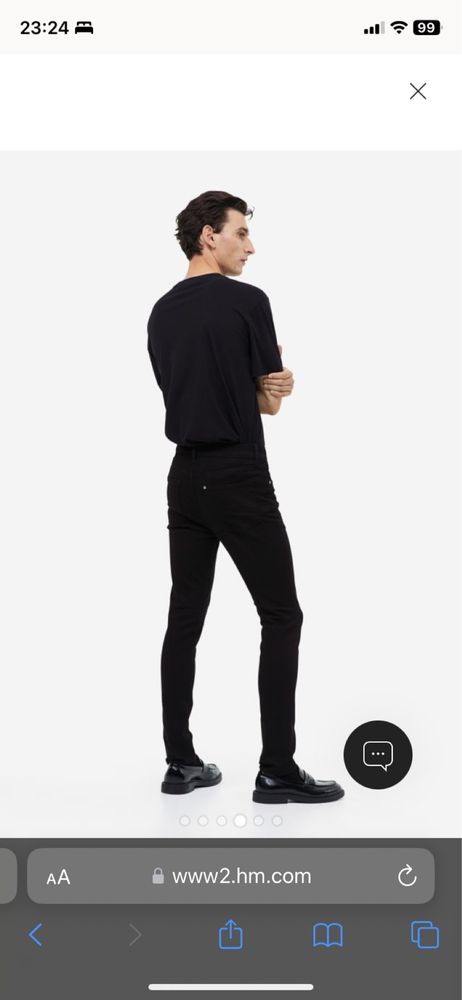 Нові джинси H&M (skinny fit) розмір 29 чоловічі