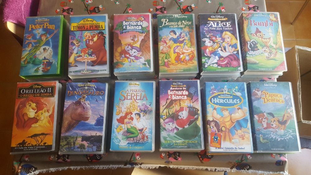 Filmes infantis (Disney e outros) - VHS Cassetes