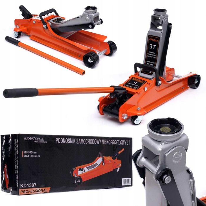 Podnośnik samochodowy niskoprofilowy żaba lewarek 3T