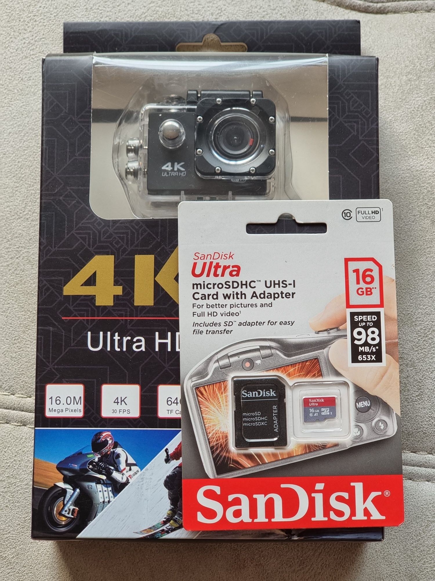 Action Camera 4K Sports 16GB
