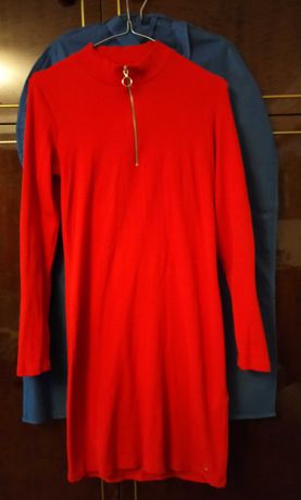 Червоне трикотажне фірмове плаття, розмір XL