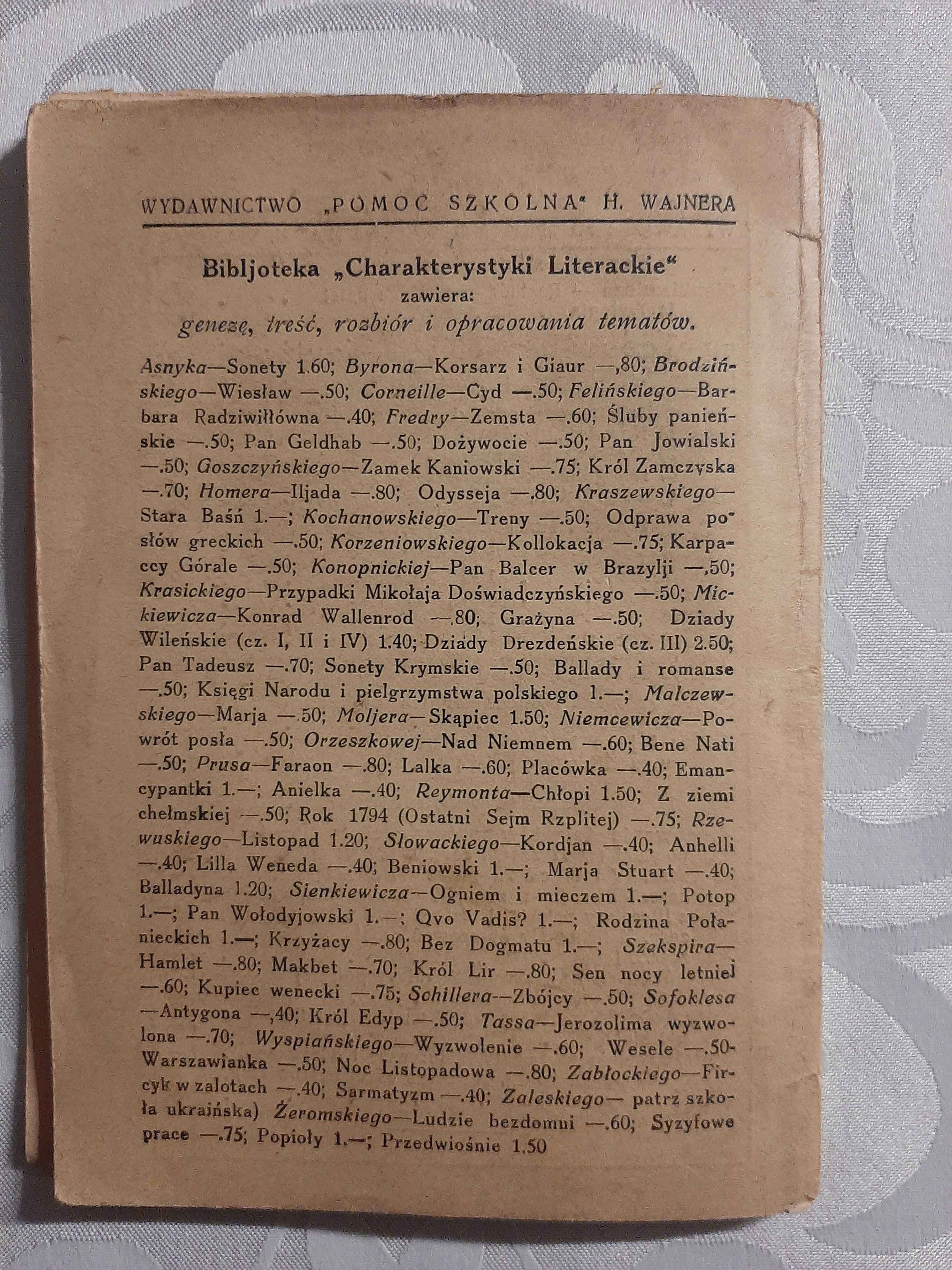 Charakterystyki Literackie Nr 77 Herman i Dorota Goethe