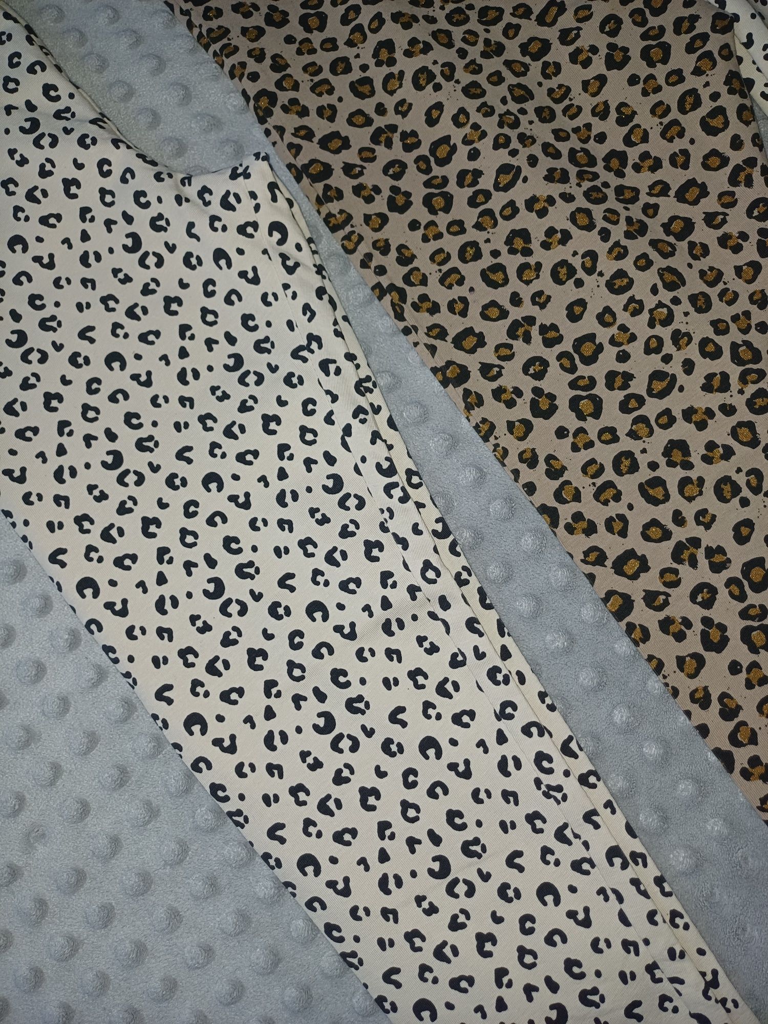 Legginsy gepardowe 2 szt H&M, Next r. 140 NOWE