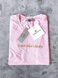 Koszulka T-shirt damski Calvin Klein kolor różowy nowa
